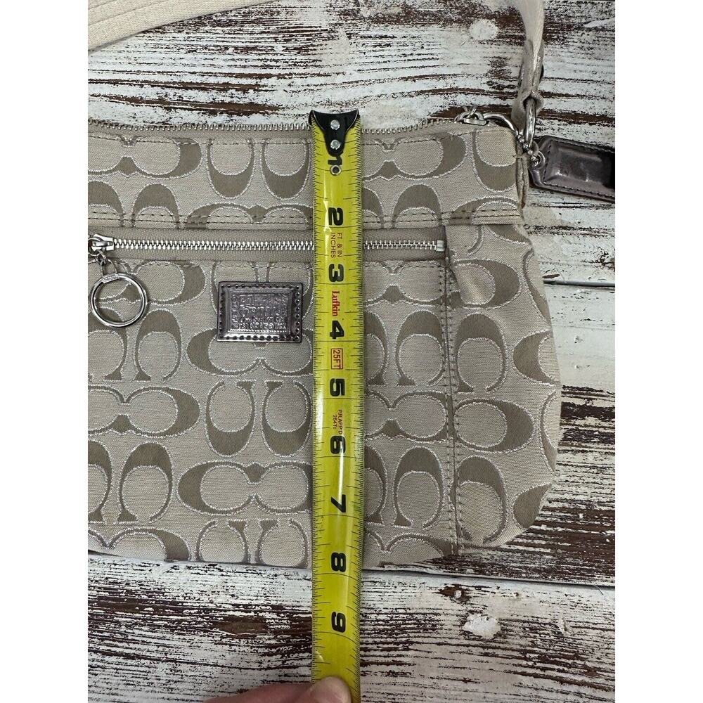 Coach Poppy Swingback Crossbody‎ Purse Silver Accents - Picture 11 of 11